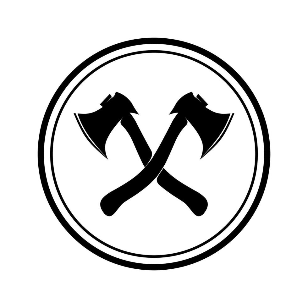 two axis silhouette symbol vector
