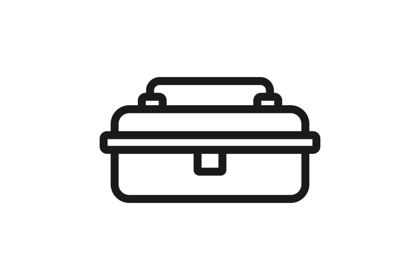 tool box line icon design vector