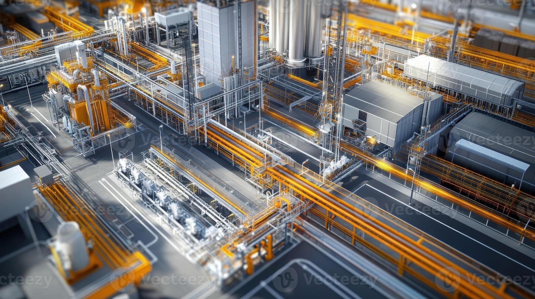 An interactive AR map of the factory layout suggests optimal placements for raw material storage and machinery based on current resource allocation metrics photo