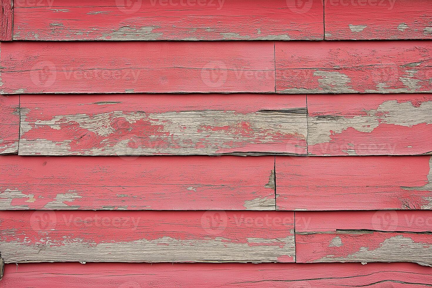 Weathered red wooden planks telling stories of time in a rustic setting. photo