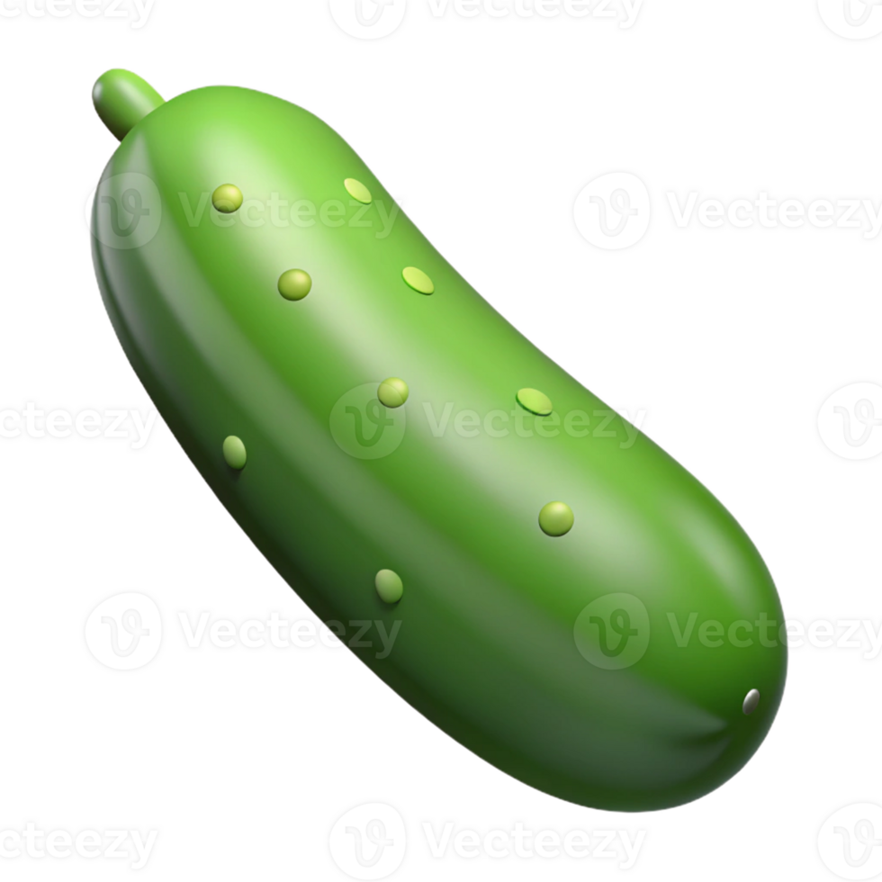 Cartoon Cucumber Illustration png