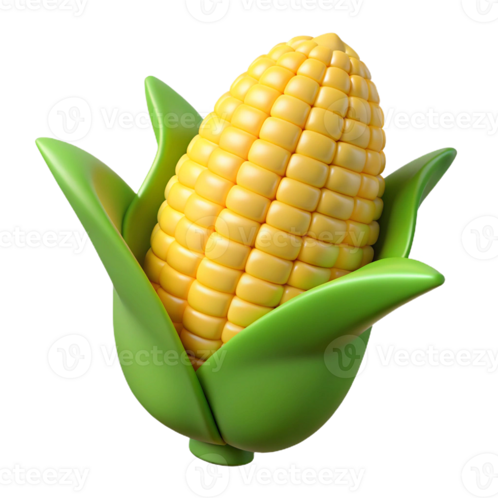 Corn in a green plant png