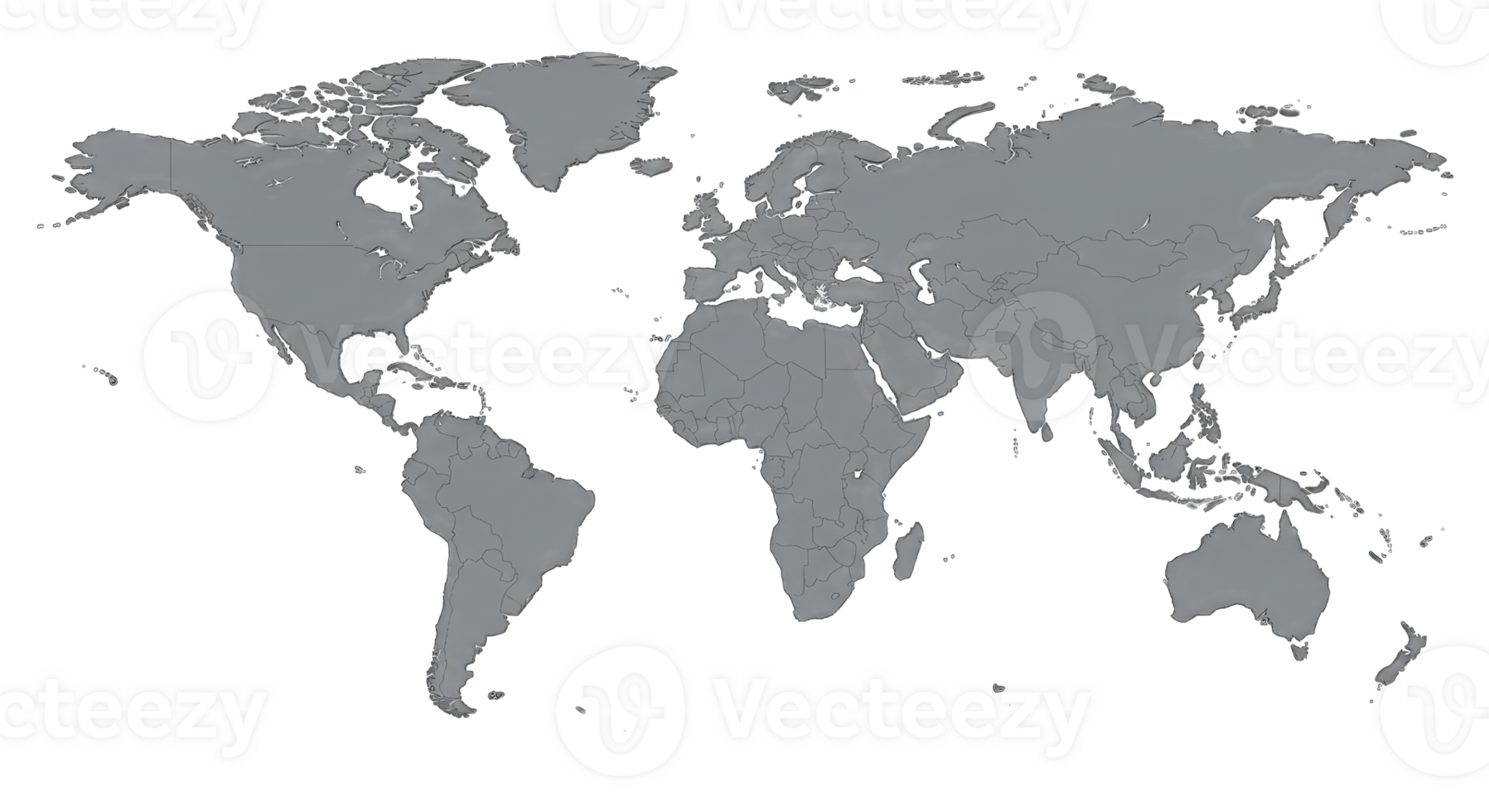 World Map Silhouette png