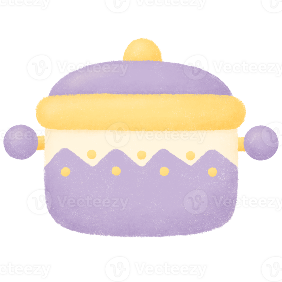 Cute purple pot png