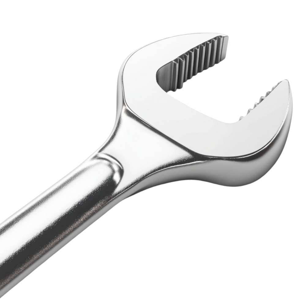 3d wrench on a transparent background png