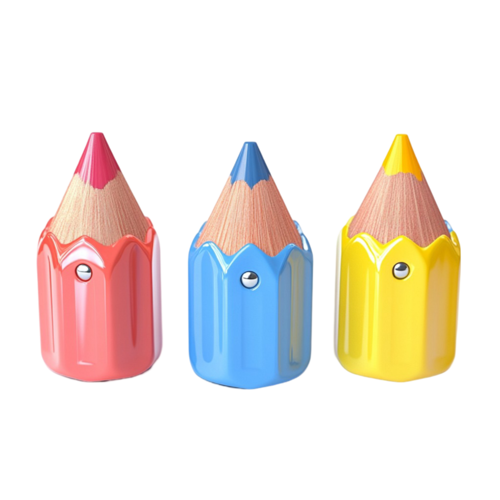 colored pencils on a transparent background png