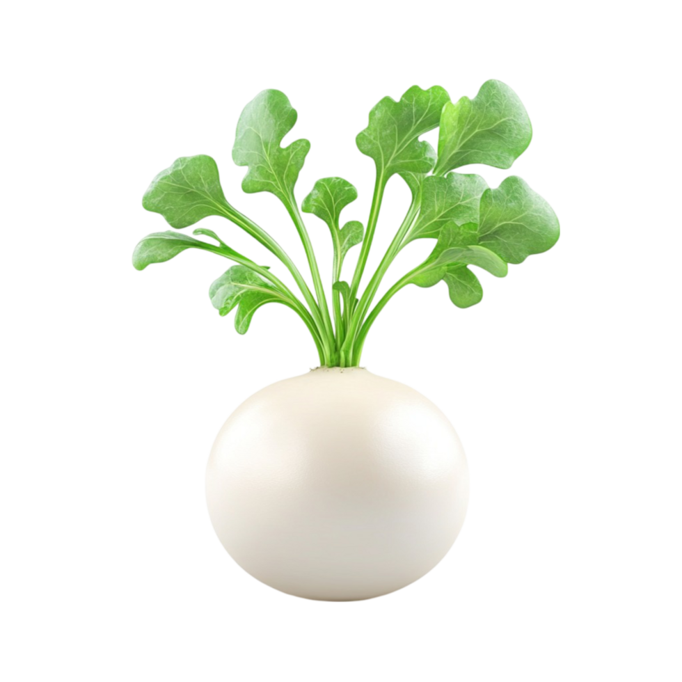 A white ball with green leaves in it png