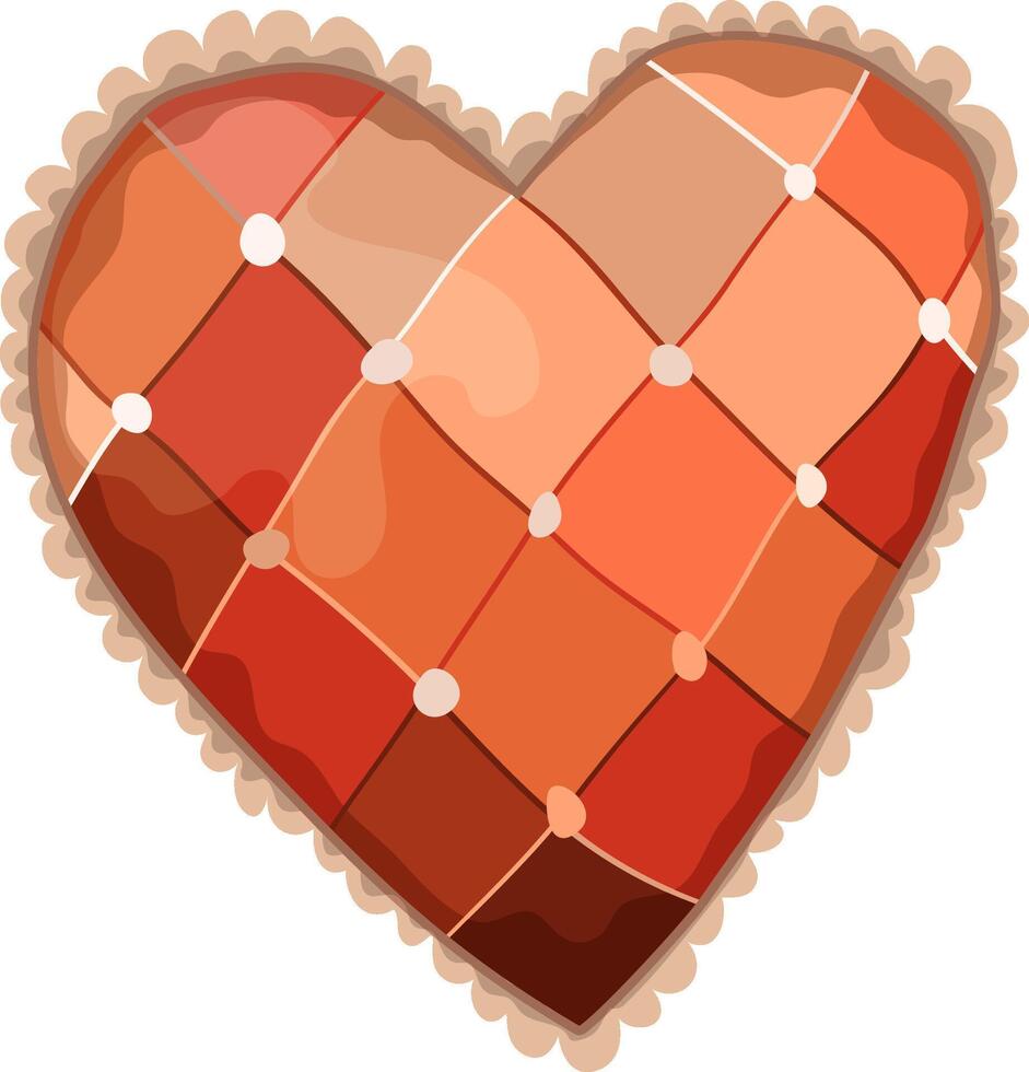 Valentine's day greeting card with heart. Heart vintage illustration. vector