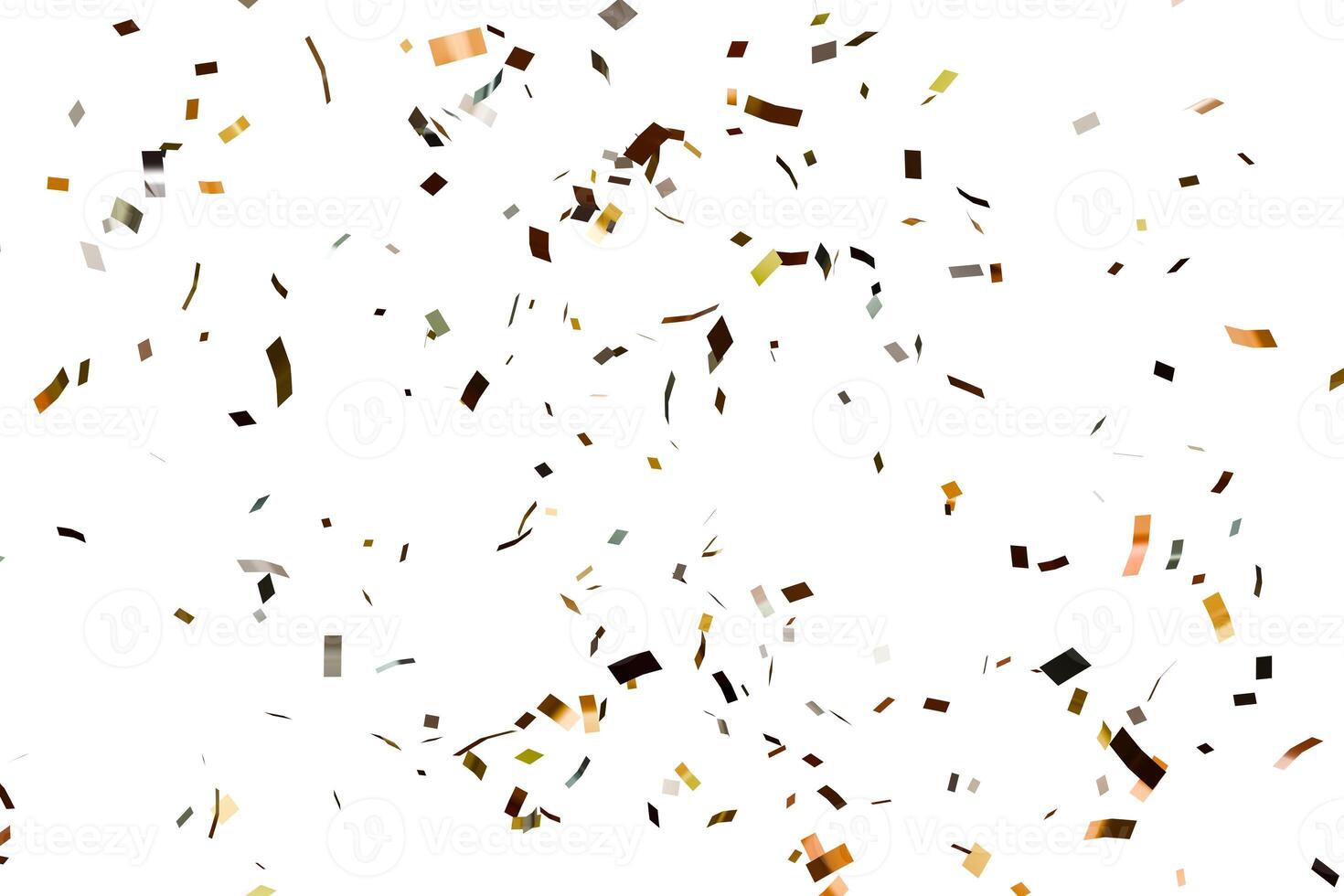 3d render of confetti party celebration photo