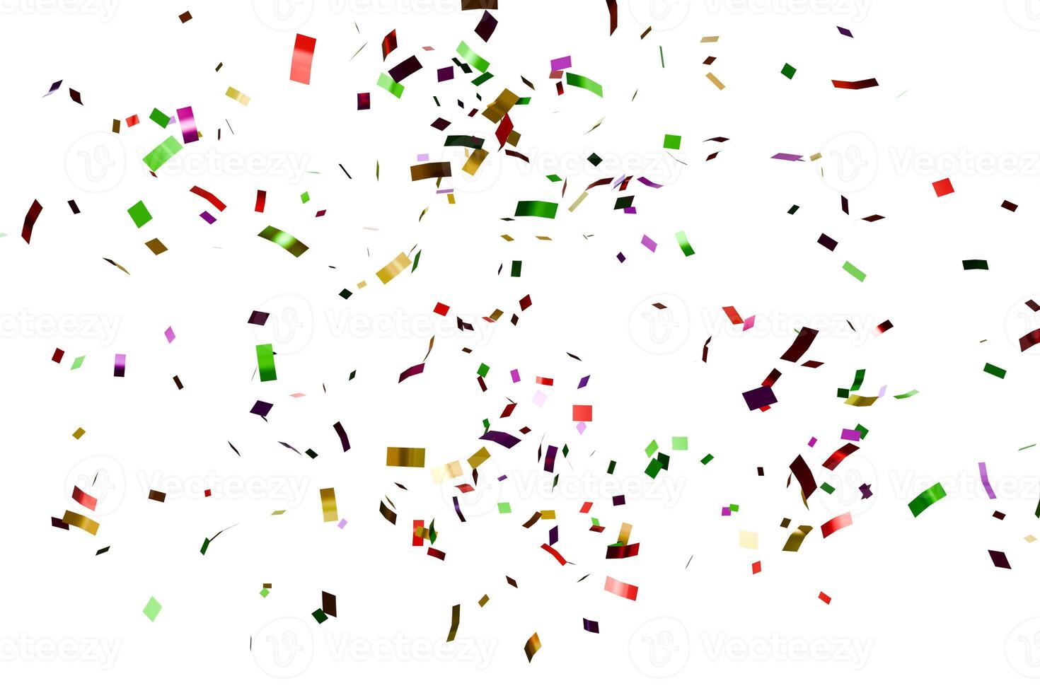 3d render color confetti party celebration photo