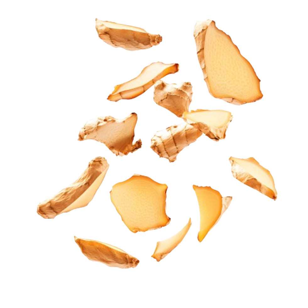 ginger peel isolated on transparent background png