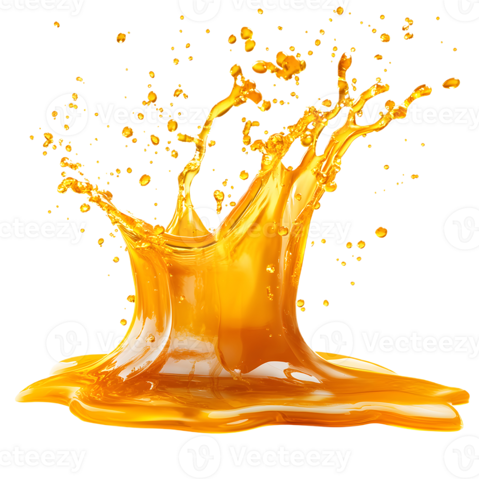 Sticky Honey Splash with No Background png