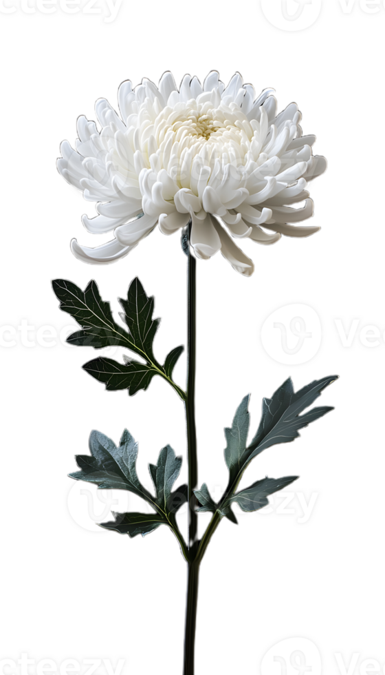 Simple and Elegant White Chrysanthemum for Custom Use png