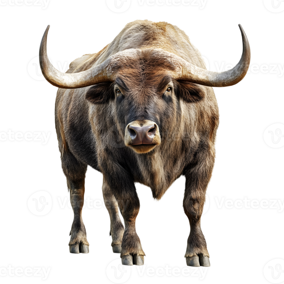 Clear Buffalo Silhouette with a Transparent Finish png