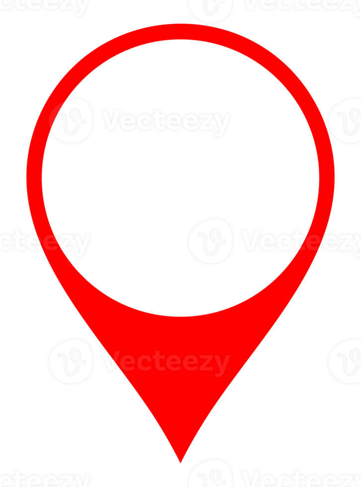 Location Icon Symbol, can use for, Website, Brochure, Poster, App and Graphic Design Element. Red in Transparent. png