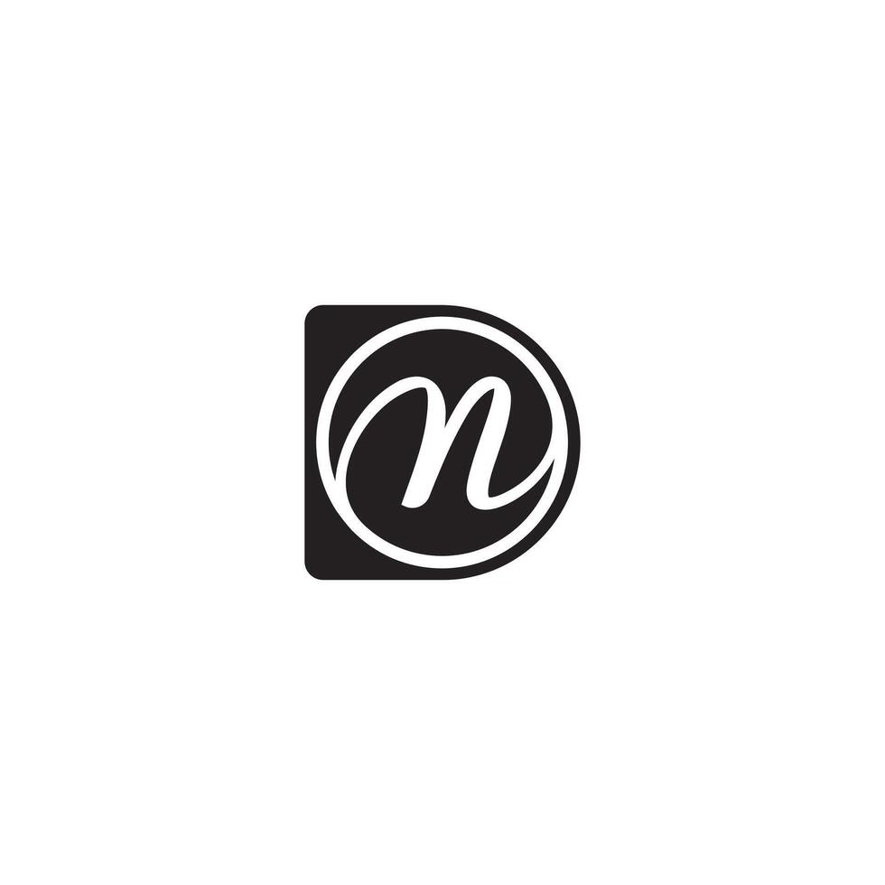 Alphabet Letters Initials Monogram Logo ND, DN, N, and D vector