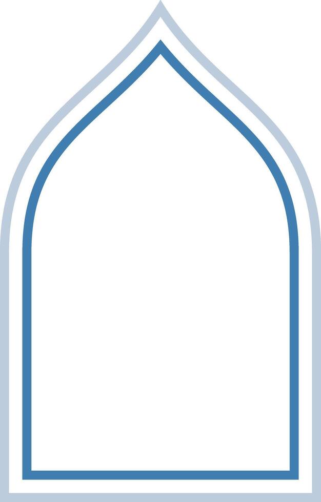 Mosque Window Graphics cartoon vector