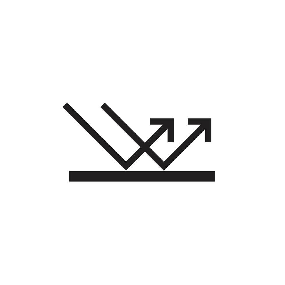Icon sign reflection unique design with blank background vector