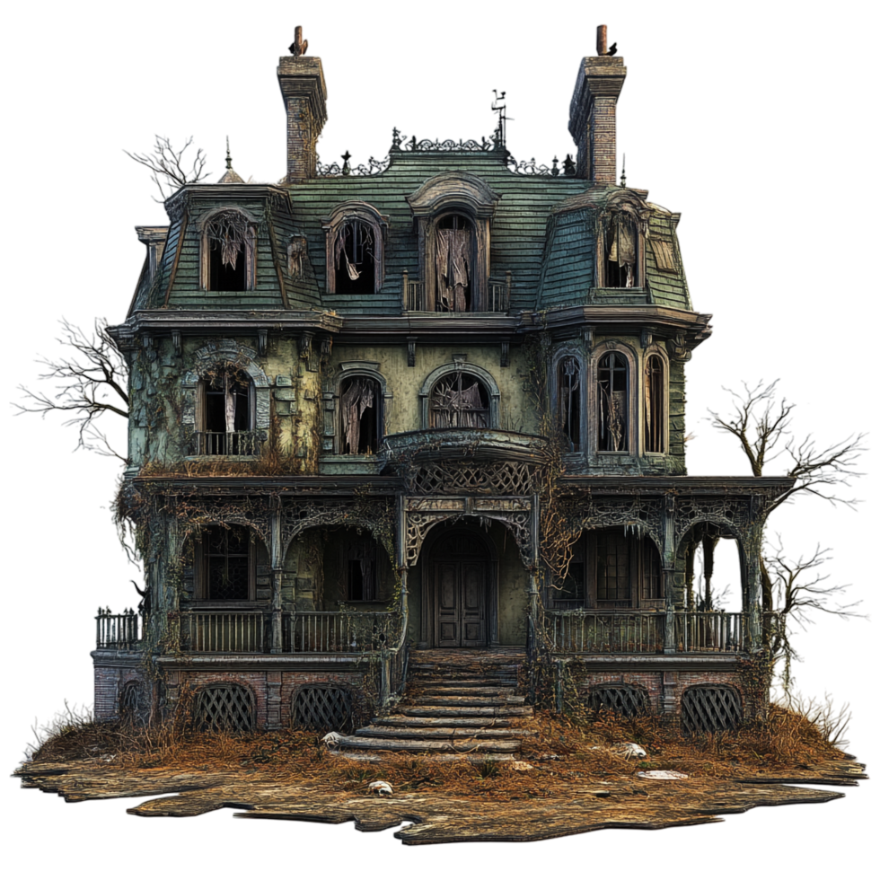 old house with a creepy atmosphere png