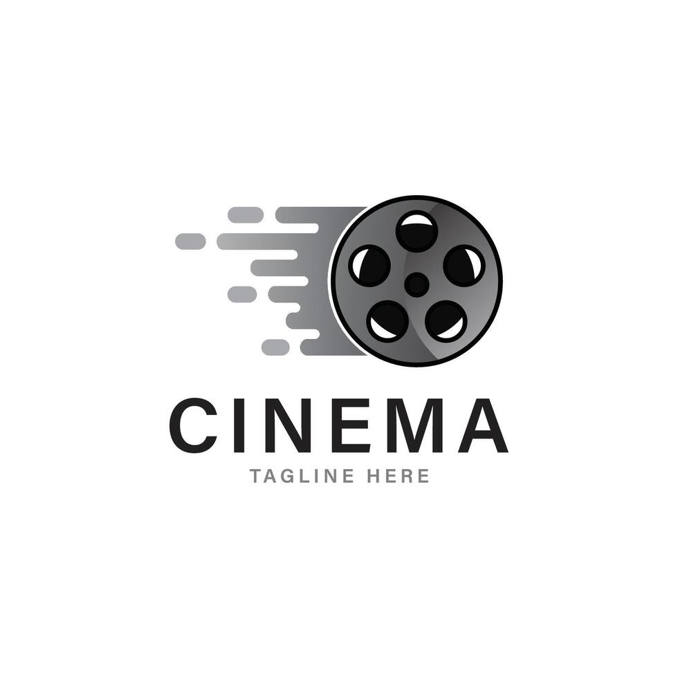 Fast cinema Logo Design template vector