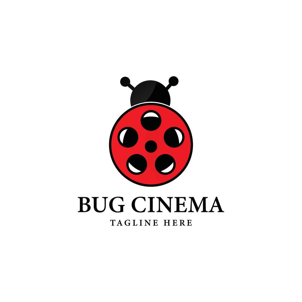 Bug Movie Logo Template Design vector