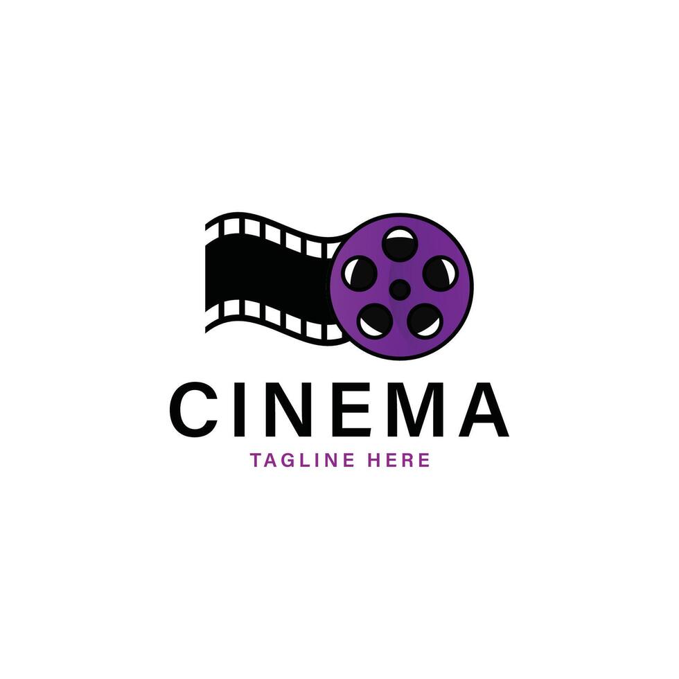 Cinema logo design template vector