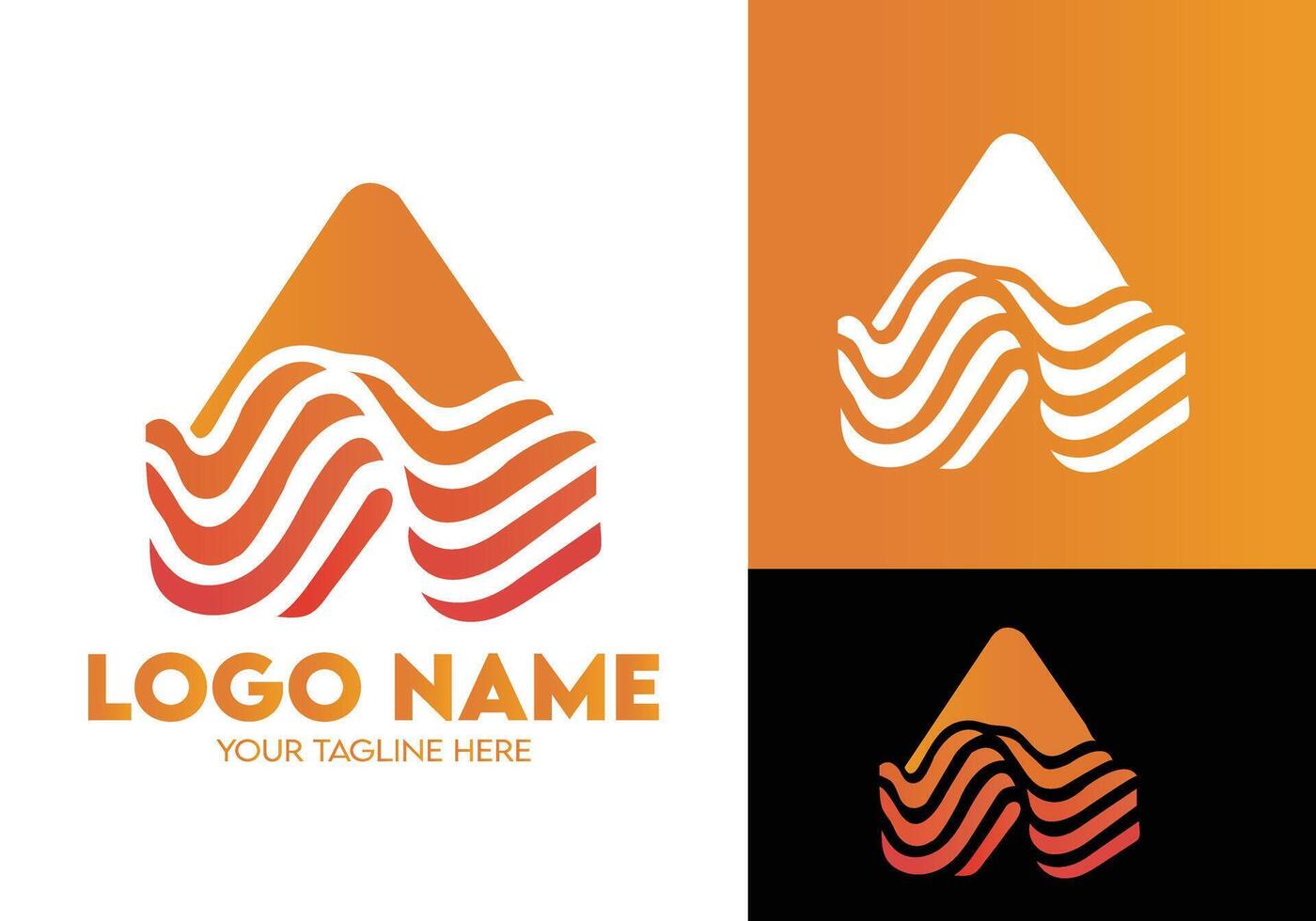 Travel company luxury logo design, mod vector