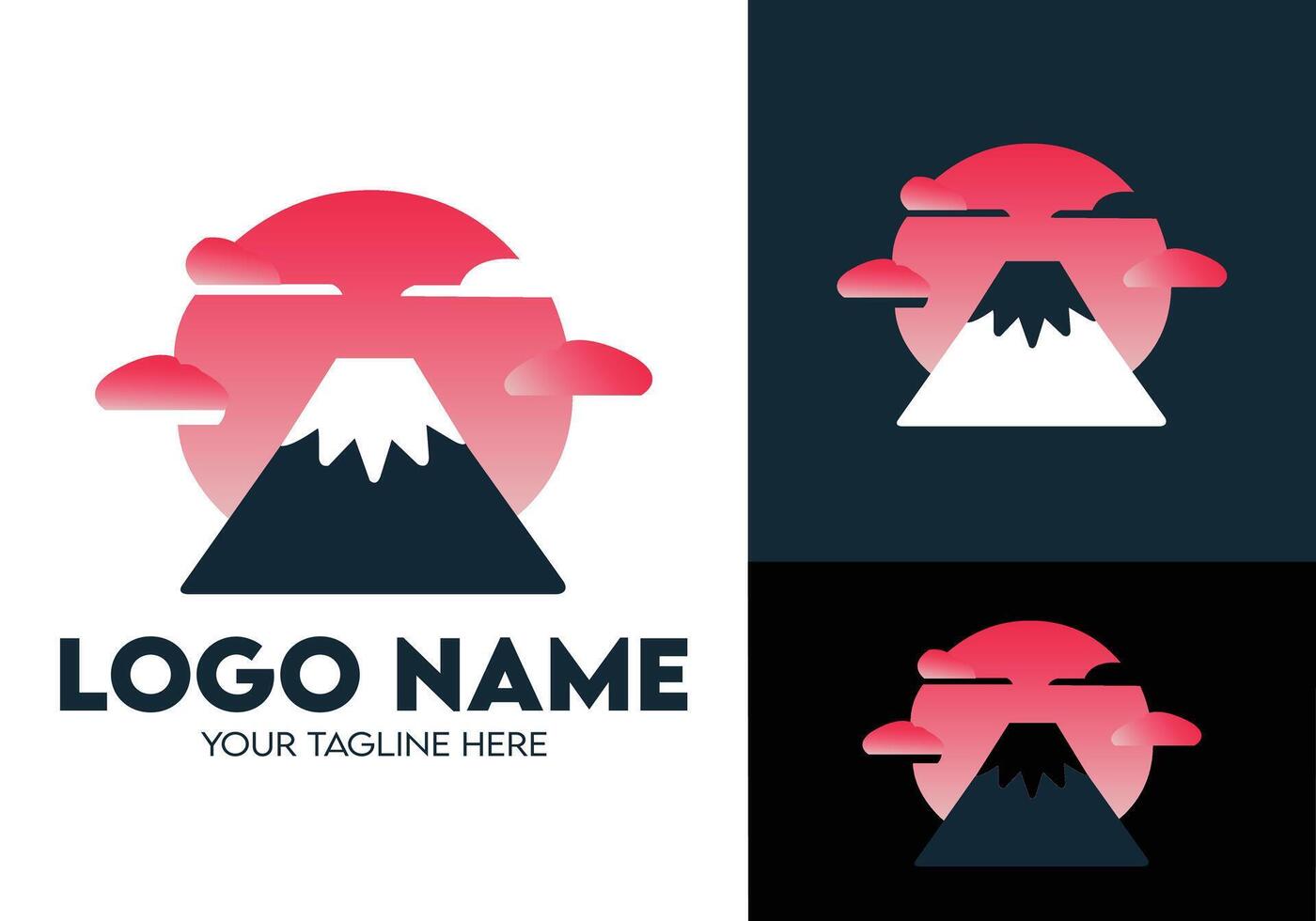 Travel company colorful gradient logo design, modern minimalist travel and tour agencies logo vector