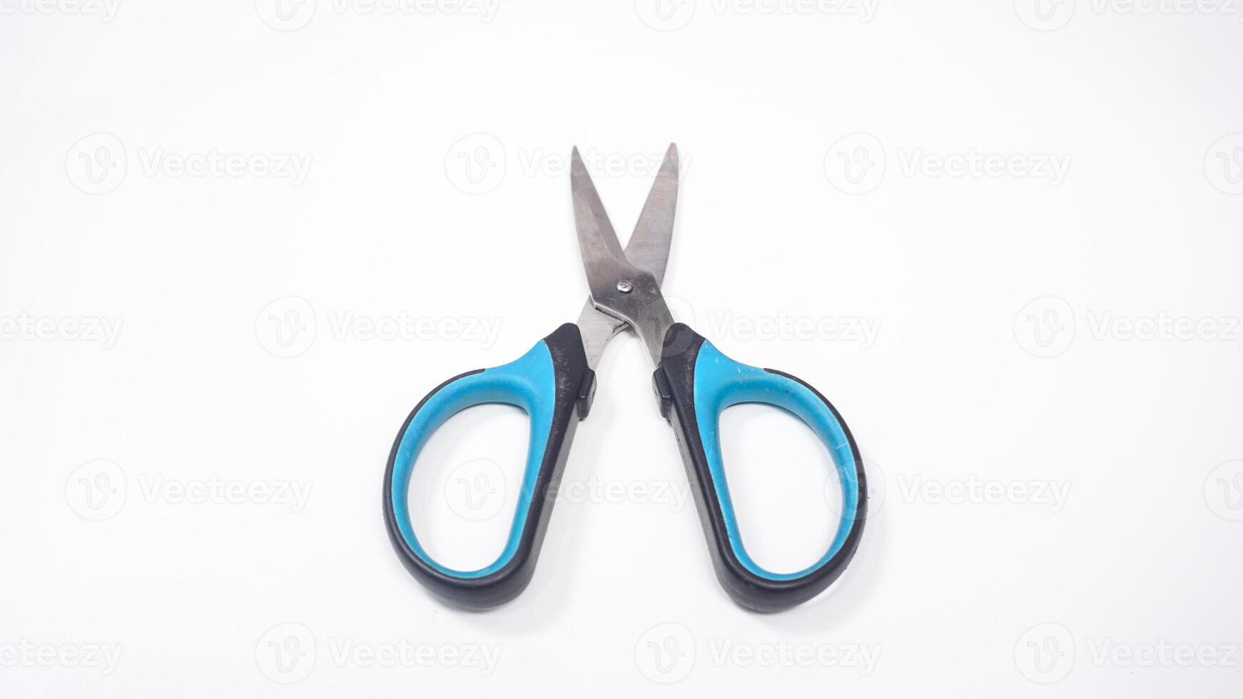 Open Multipurpose Scissor Isolated on White Background photo