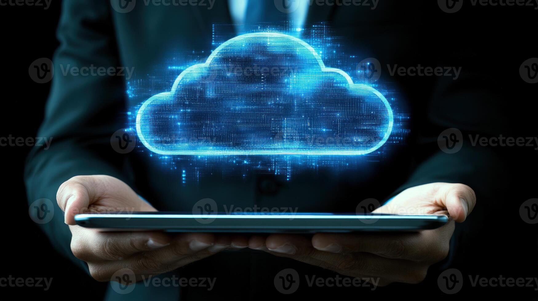 Cloud computing in the business world photo