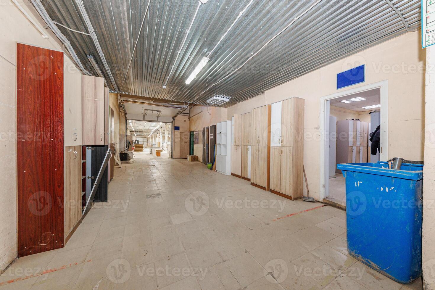 Endless Choices in a Bustling Hallway A Display of Wardrobes Framed by Everyday Elegance and a Touch of Reality photo