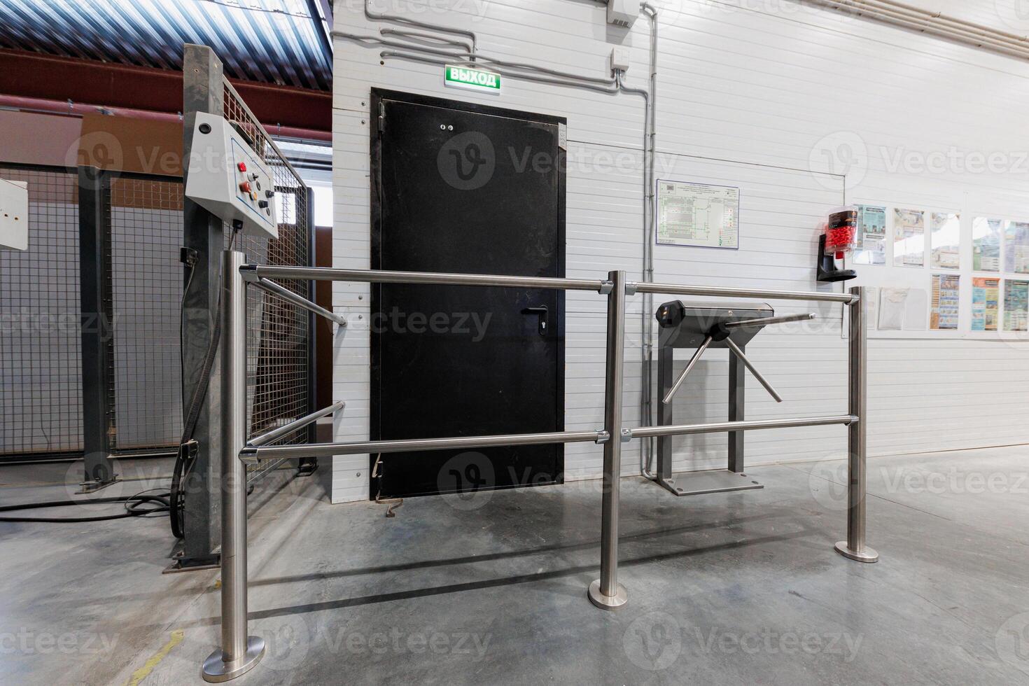 Entry Unlocked A Glimpse into Industrial Security Gates and Turnstiles at the Threshold of Efficiency. photo