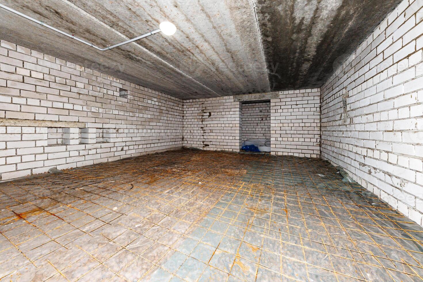 Awaiting Transformation An Exposed Canvas in an Unfinished Space photo