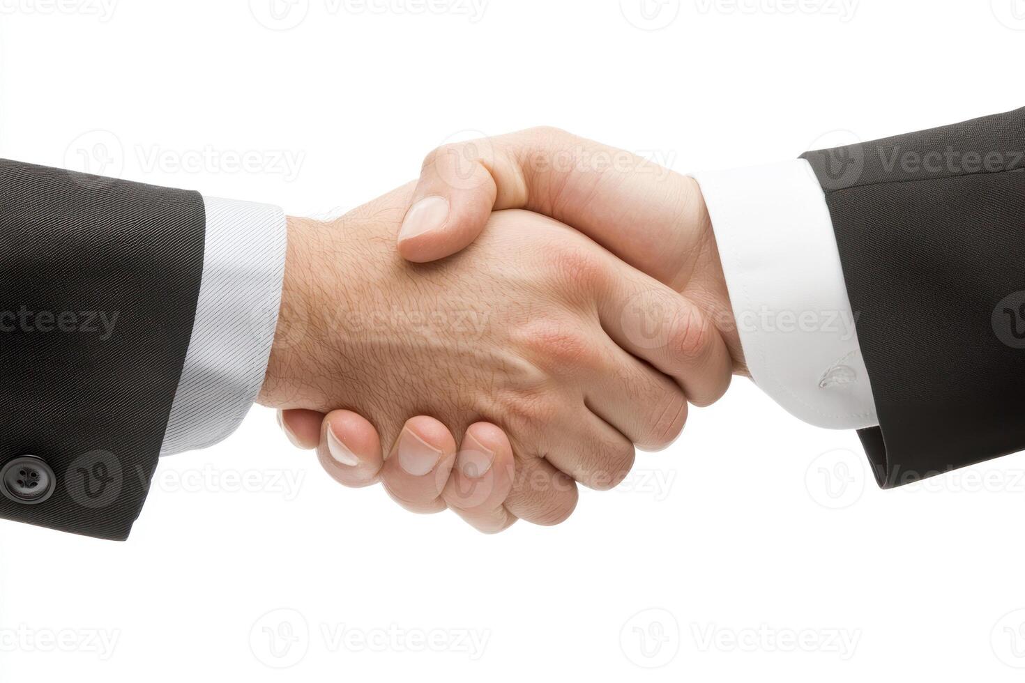 Successful handshake between colleagues symbolizing teamwork and collaboration photo