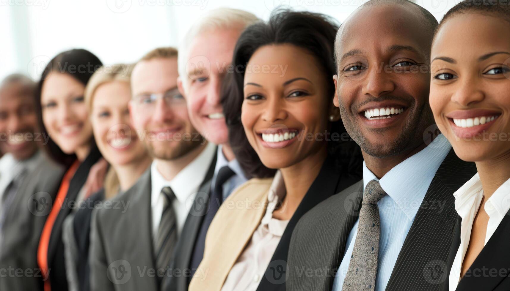 Diverse workforce celebrating success, showcasing happy and inclusive corporate culture photo