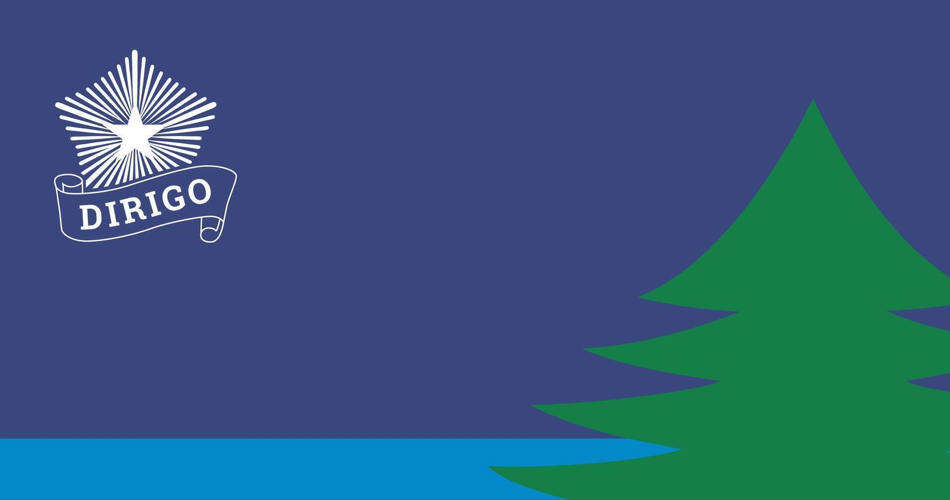 Maine Bicentennial 2020 Flag Illustration Premium Quality vector