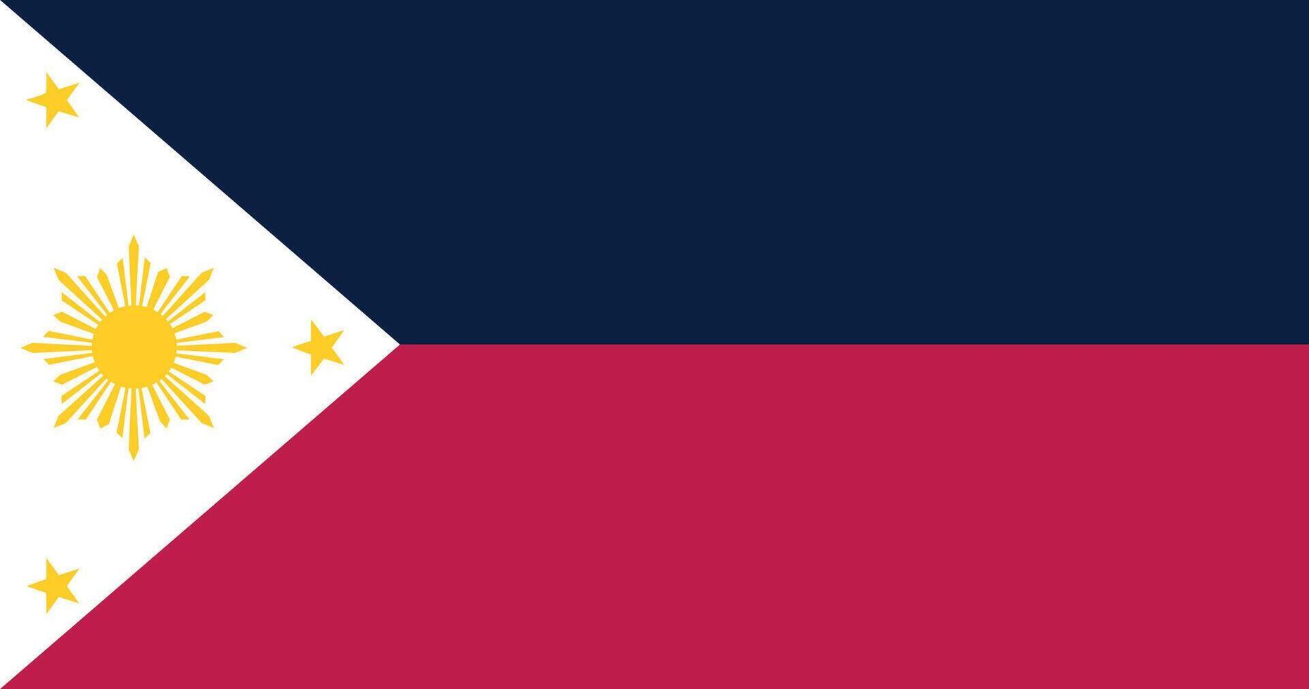 Philippines 1919 1936 Flag Illustration Premium Quality vector