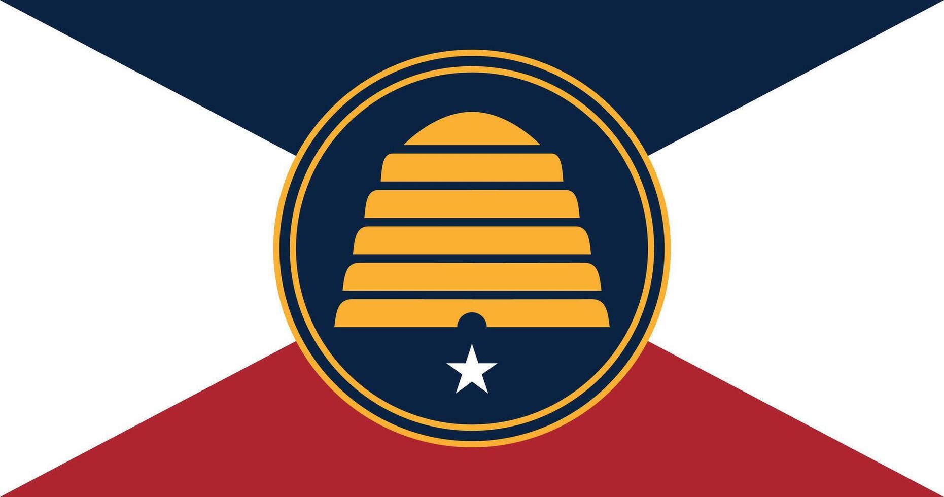 Commemorative Utah 2021 Flag Illustration Premium Quality vector