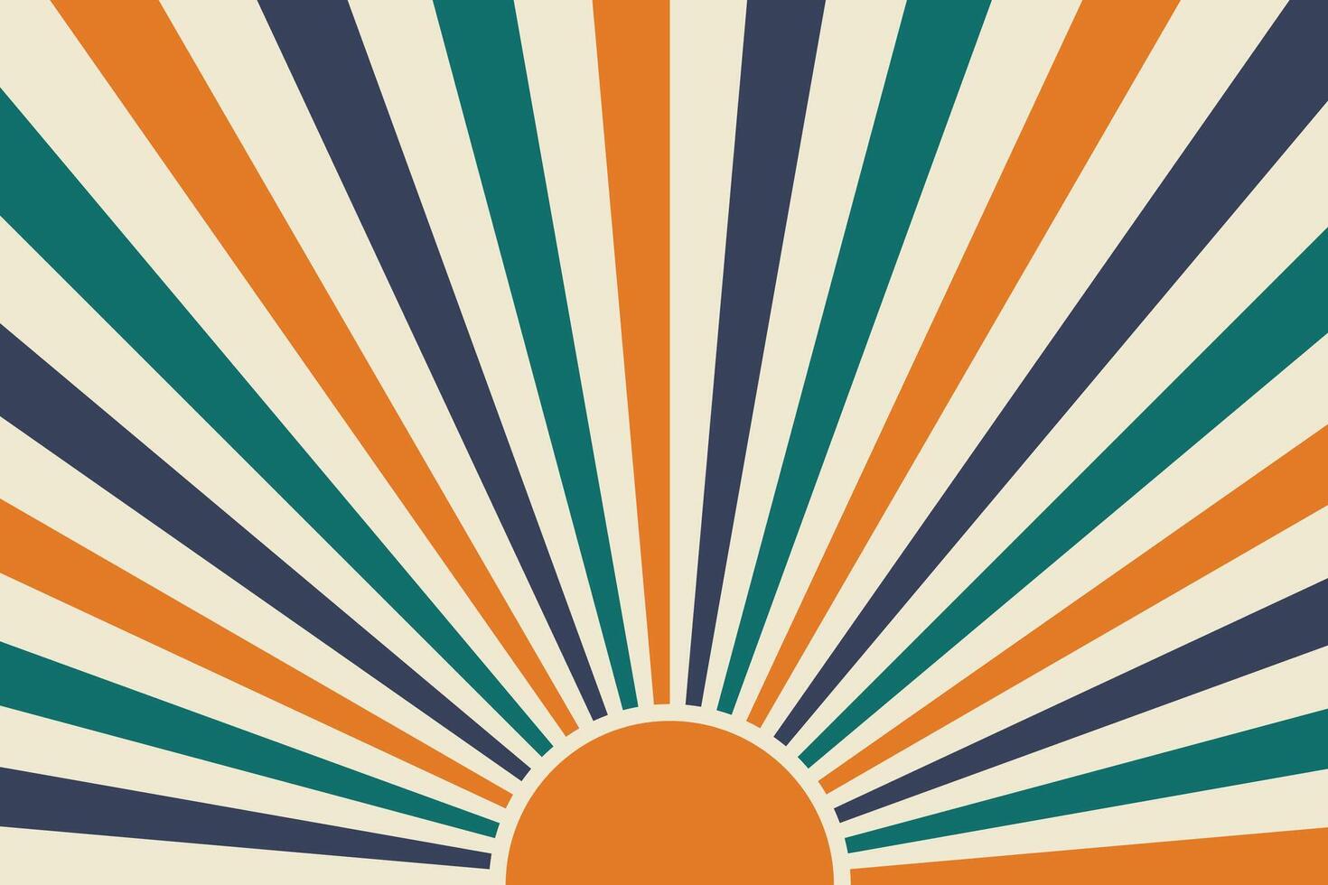 sunburst retro background vector
