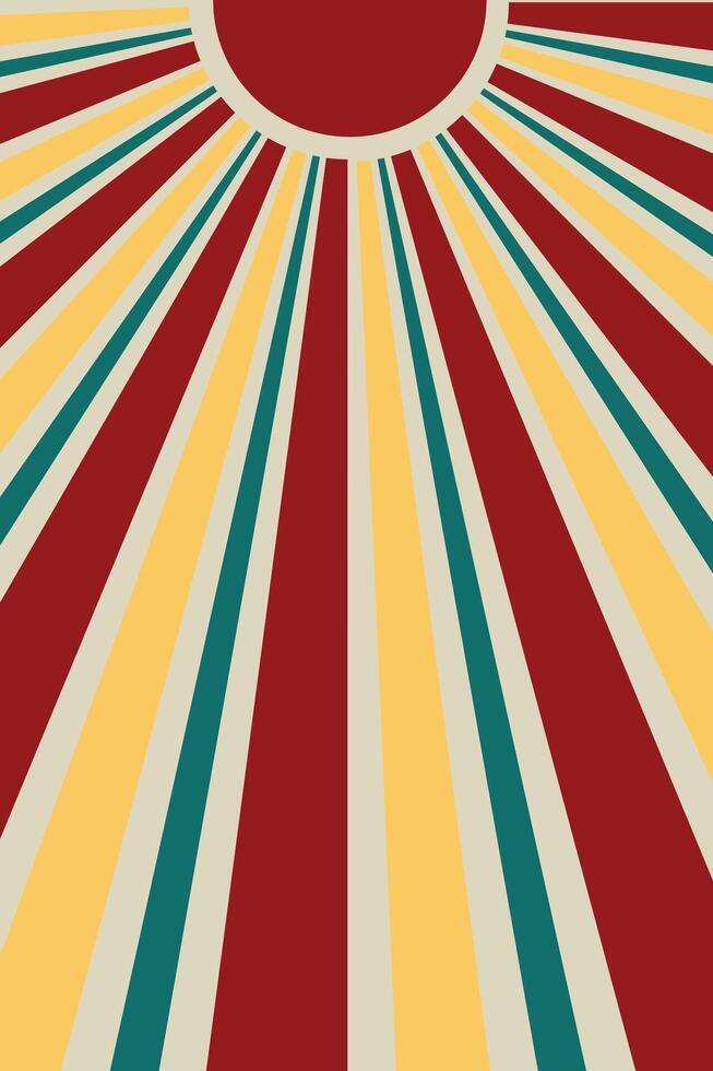 Sunburst retro abstract background, sun retro design background, abstract background vector