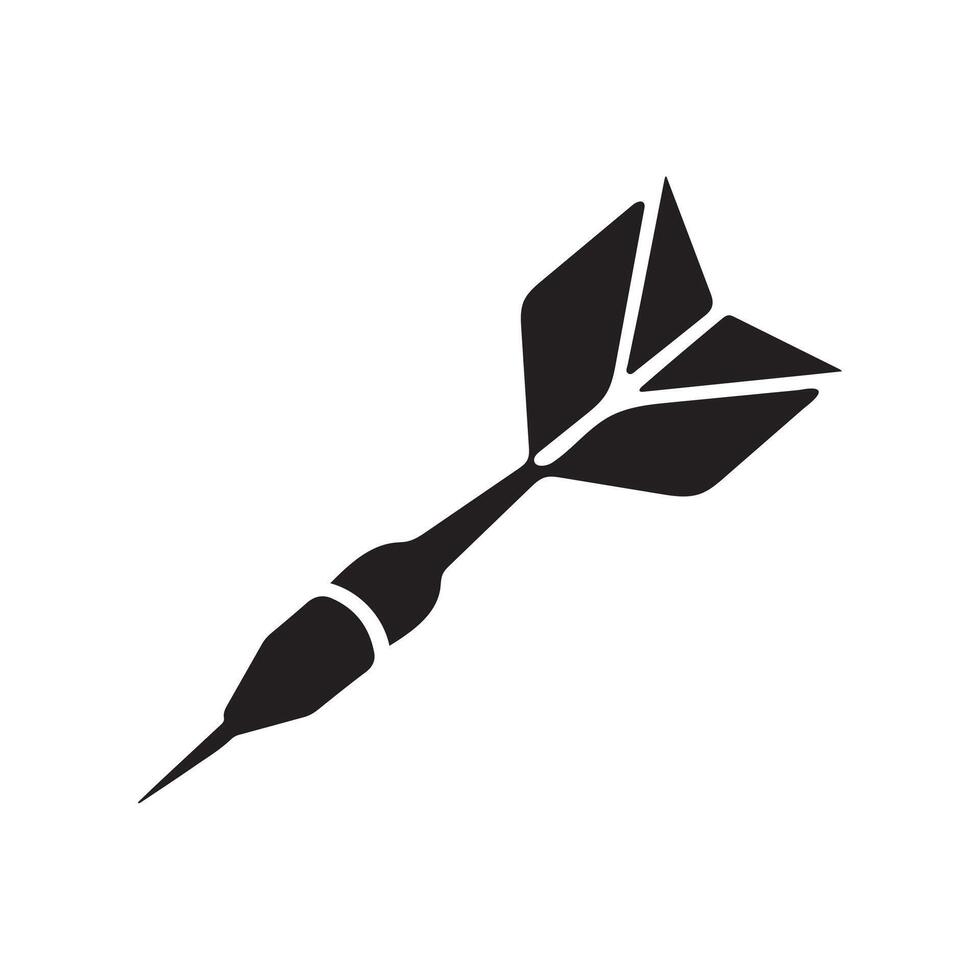 Dart sport graphic with white background. vector