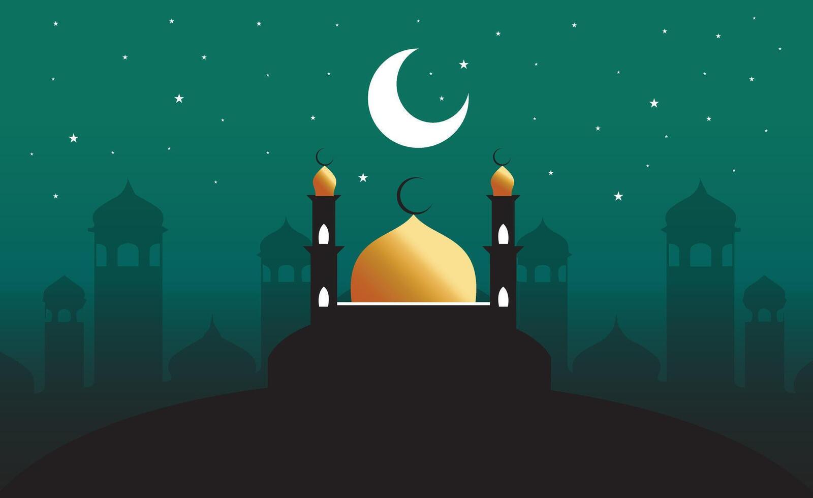 Eid mubarak to all muslims vector