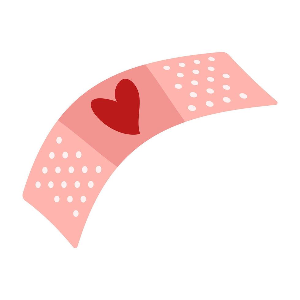 Simple flat icon representing love and Valentines Day vector