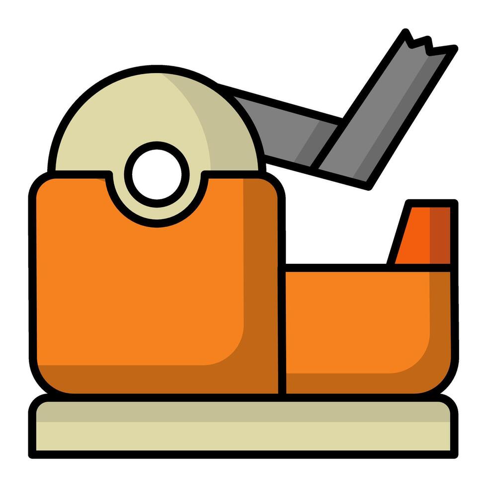 Adhesive icon. office material icon. lineal color vector