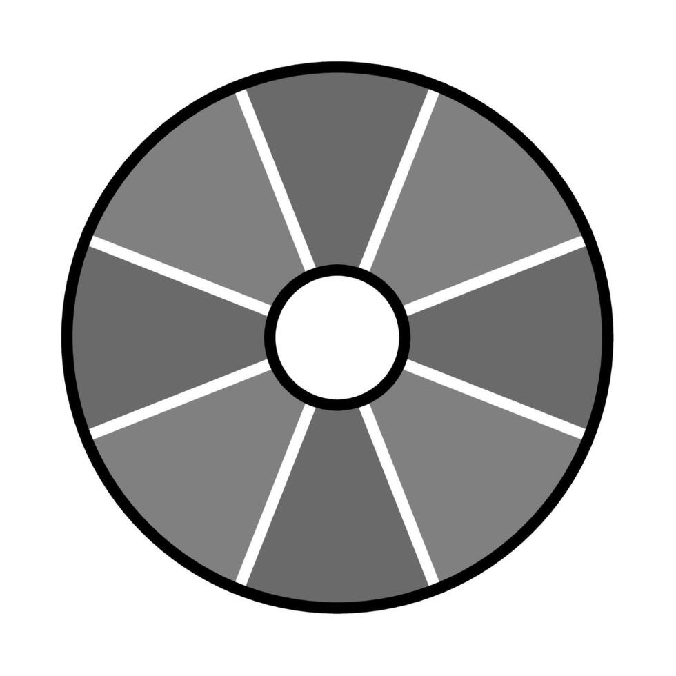 compact disk icon. office material icon. lineal color vector