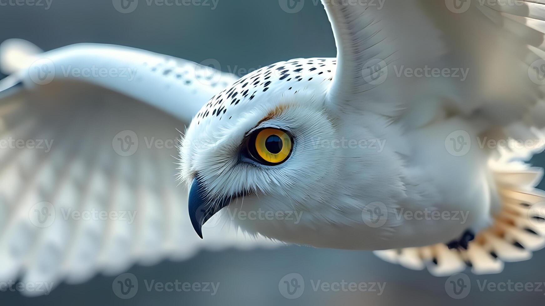Owl Soaring Over the Twilight Forest photo