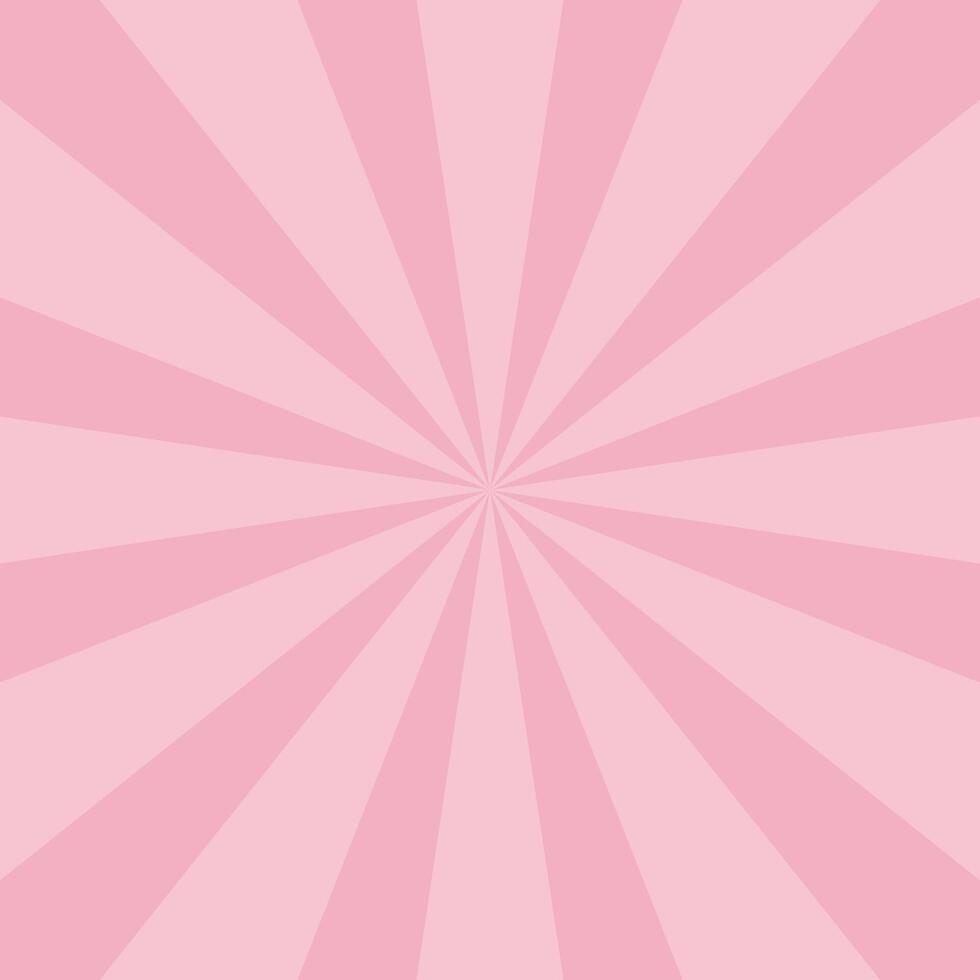 Background with pink sun rays. Abstract background with rays and lines. Background for circus, fairs, shows. vector