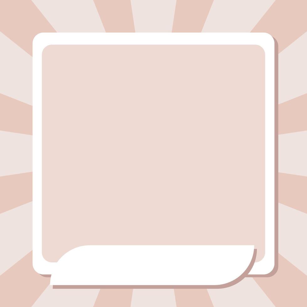A frame for a child's or family photo with a place for text. Template for a photo album vector