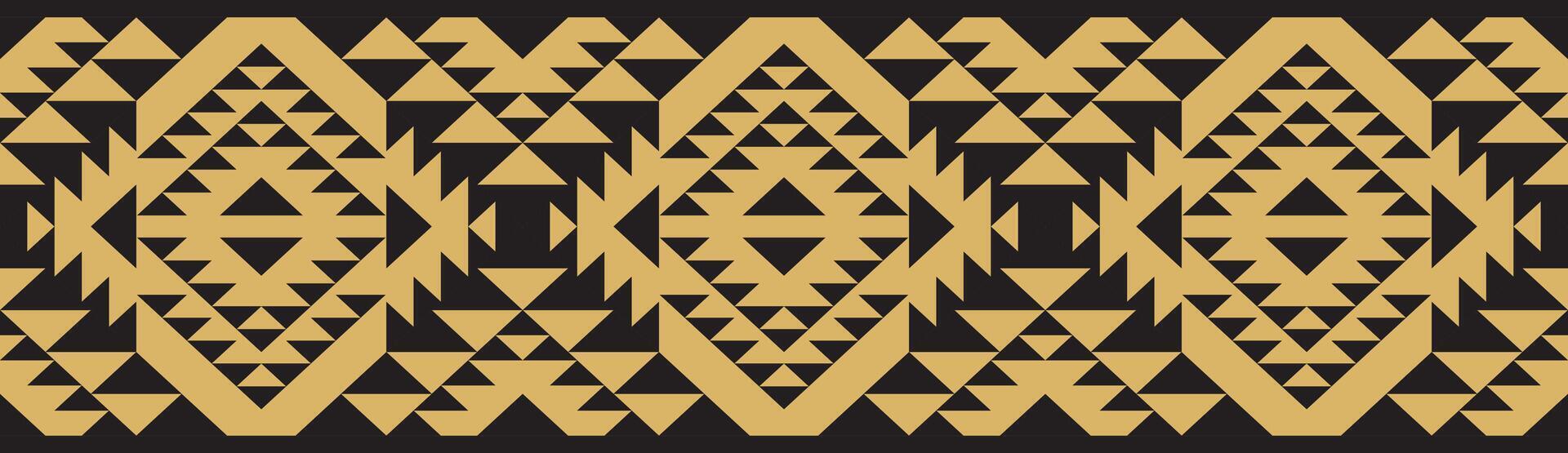 Trendy Geometric Pattern with Ethnic Influence. vector