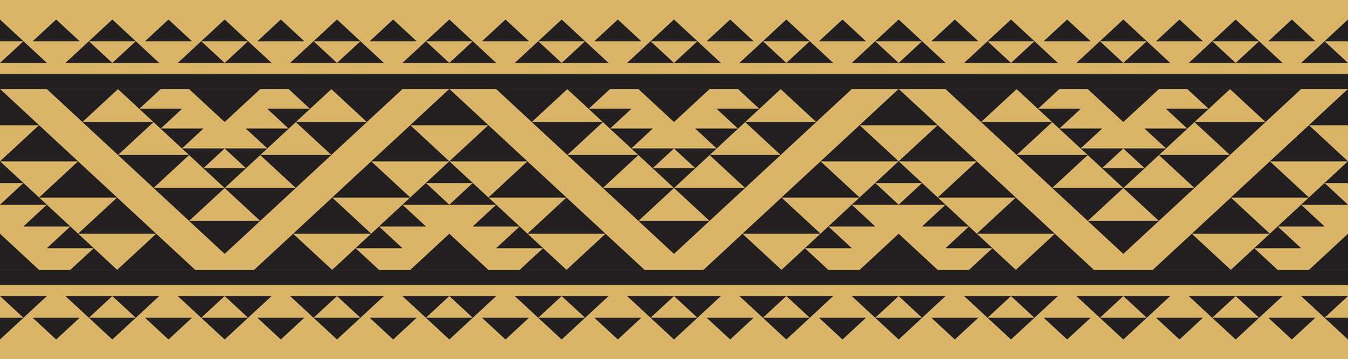 Ethnic and Geometric Pattern Border for Rug and Fabric. vector